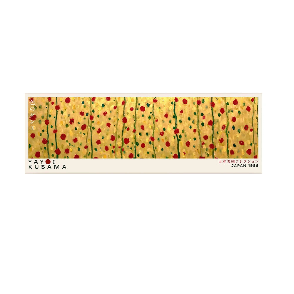 Yayoi Kusama Floral Landscape Tall Canvas Wall Art
