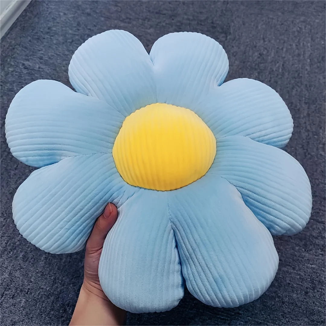 Sunflower Plush Decorative Pillow — detail