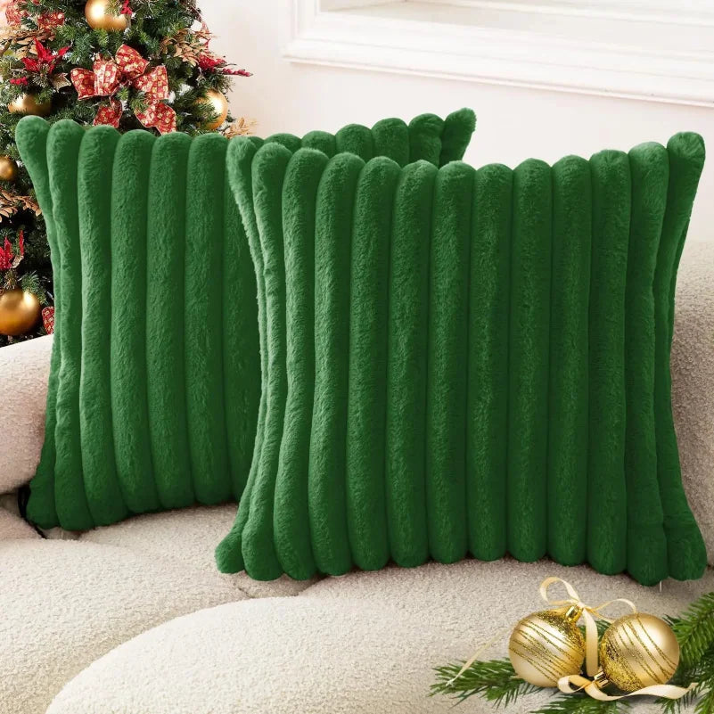 Woven Stripe Throw Pillow Cover
