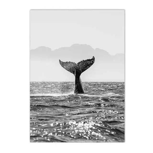 Beach Camper Van Surf Ocean Landscape Canvas Wall Art