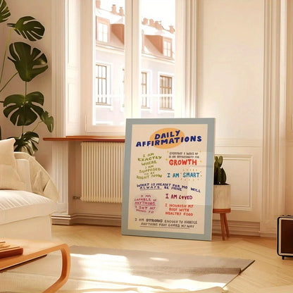 Modern Trendy Typography Text Canvas Wall Art Print