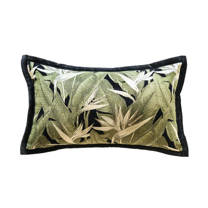 Nordic Jacquard Lumbar Pillow Cover — styling detail
