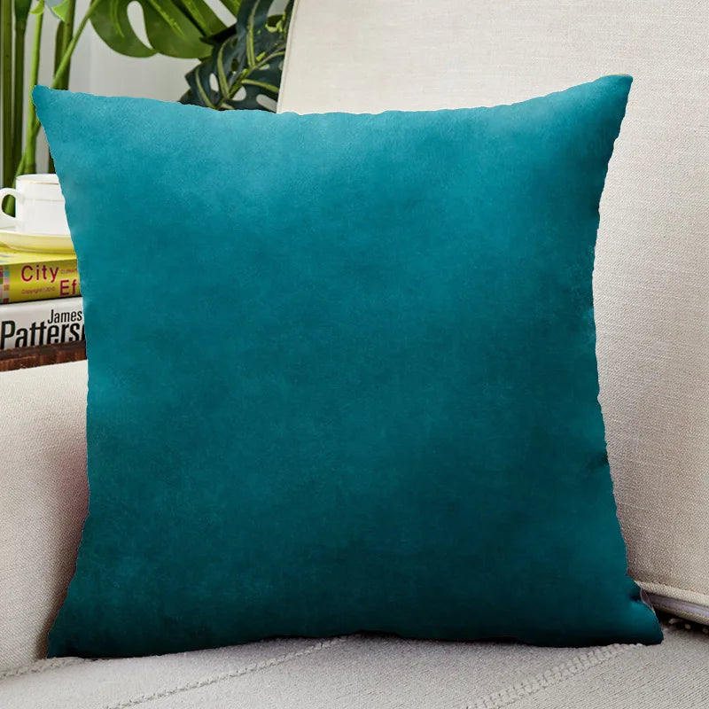 Nordic Velvet Throw Pillow Cover — styling detail
