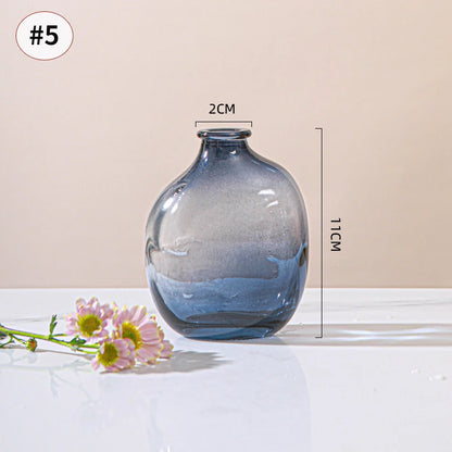 Brown Retro Glass Hydroponic Vase