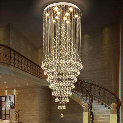 Silver finish starry chandelier with festoon base LED sockets, bulbs not included