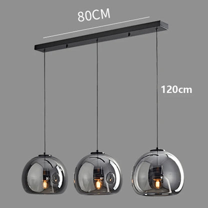 Iron Glass LED Pendant Light