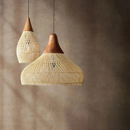 Wabi Sabi Rattan Pendant