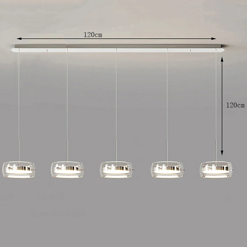 Multi Head Glass Pendant Light