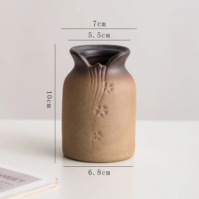 Stone Shape Ceramic Mini Vase Hydroponic Gift | Aurelia