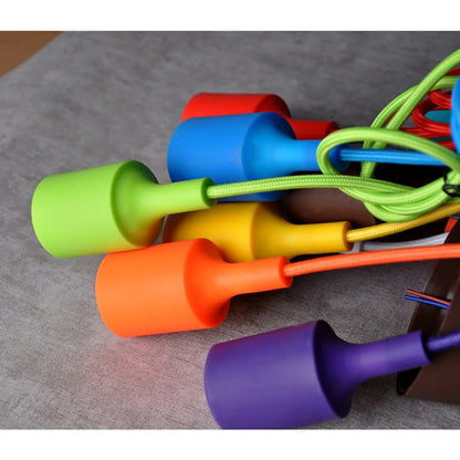 Colorful Silicone E27 Pendant