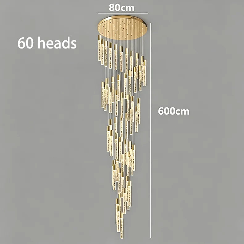 Crystal Multi Rod Chandelier