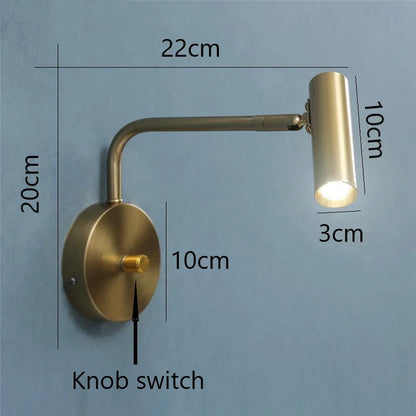 Nordic Rotatable LED Spotlight Wall Sconce