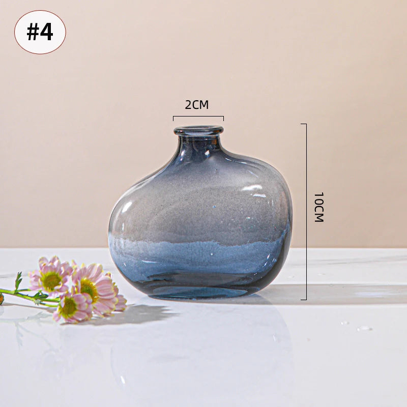 Brown Retro Glass Hydroponic Vase