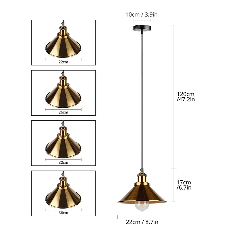 Vintage Chrome Multi Pendant