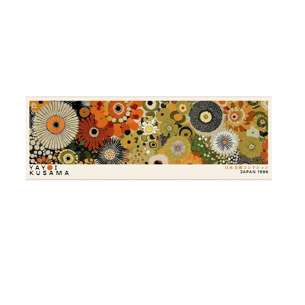 Yayoi Kusama Floral Landscape Tall Canvas Wall Art