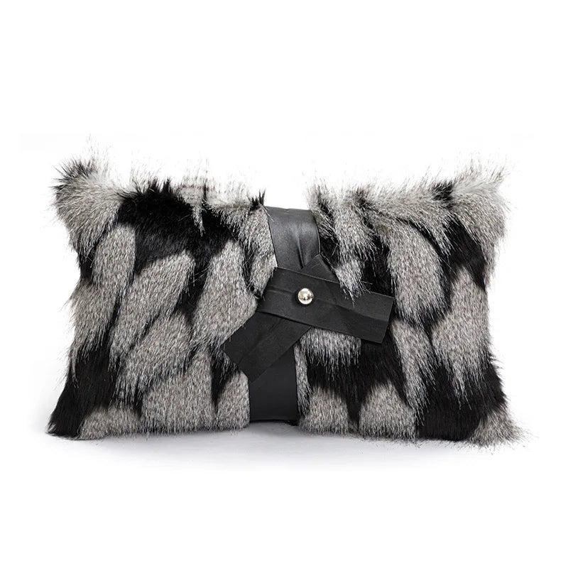 Soft Plush Throw Pillow Cover — styling detail