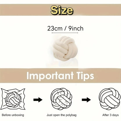 Knotted Ball Throw Pillow — alternate view