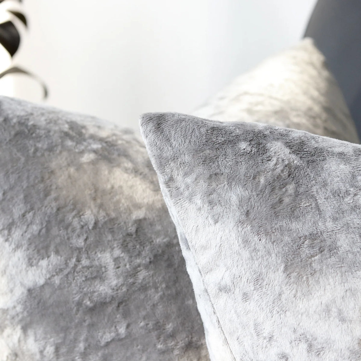 Solid Fabric Throw Pillow Cover — detail