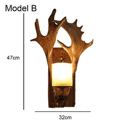 Resin Deer Antler Pendant Light