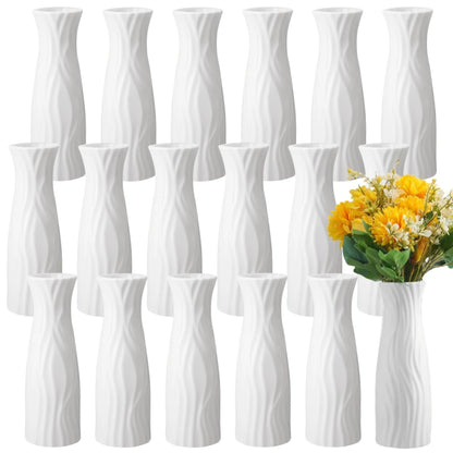 Nordic unbreakable bud vases grouped for table centerpiece