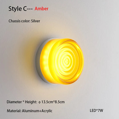 Nordic Acrylic Outdoor Wall Sconce