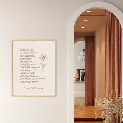 Modern Trendy Typography Text Canvas Wall Art Print