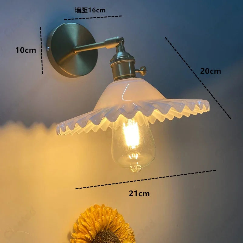 Creative E27 Glass Wall Sconce
