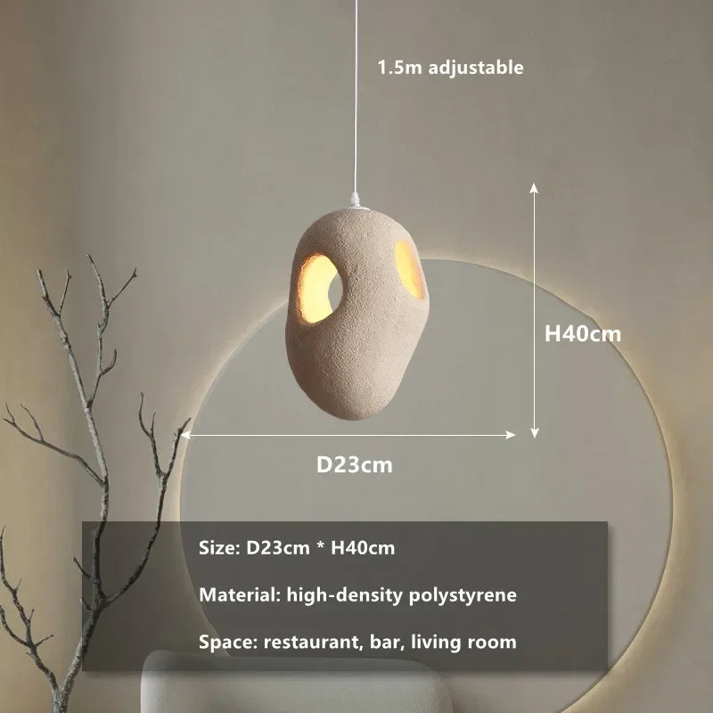 Small resin chandelier at 23 by 40 centimetres with touch on off switch