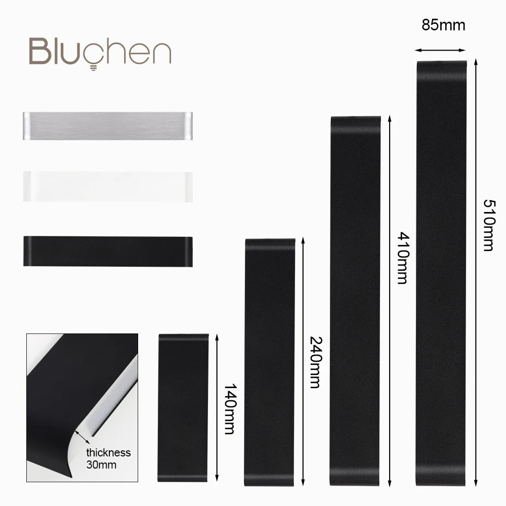Brushed Aluminum LED Wall Sconce