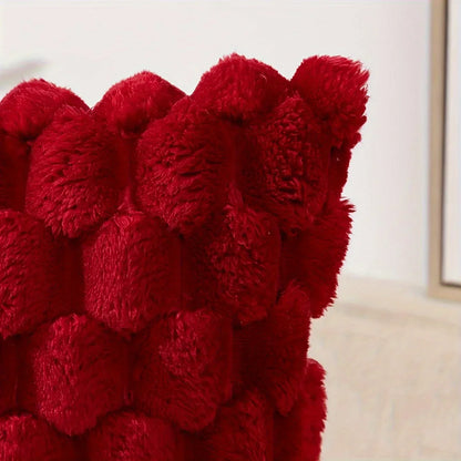 Taffeta Textured Throw Pillow Cover — styling detail