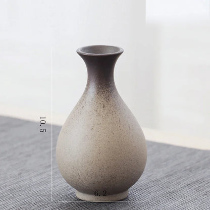Side profile of traditional Chinese ceramic vase showing rounded belly form