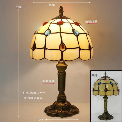 Tiffany Stained Glass Table Lamp