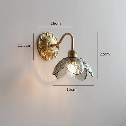 Copper Ceramic LED Bathroom Wall Sconce