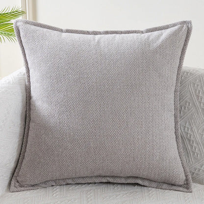 Solid Fabric Throw Pillow Cover — styling detail