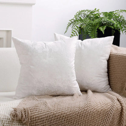 Solid Fabric Throw Pillow Cover