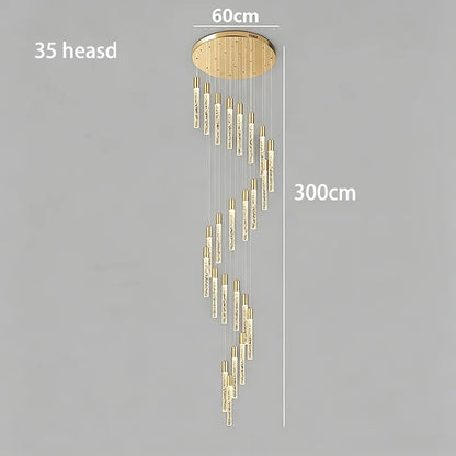 Crystal Multi Rod Chandelier