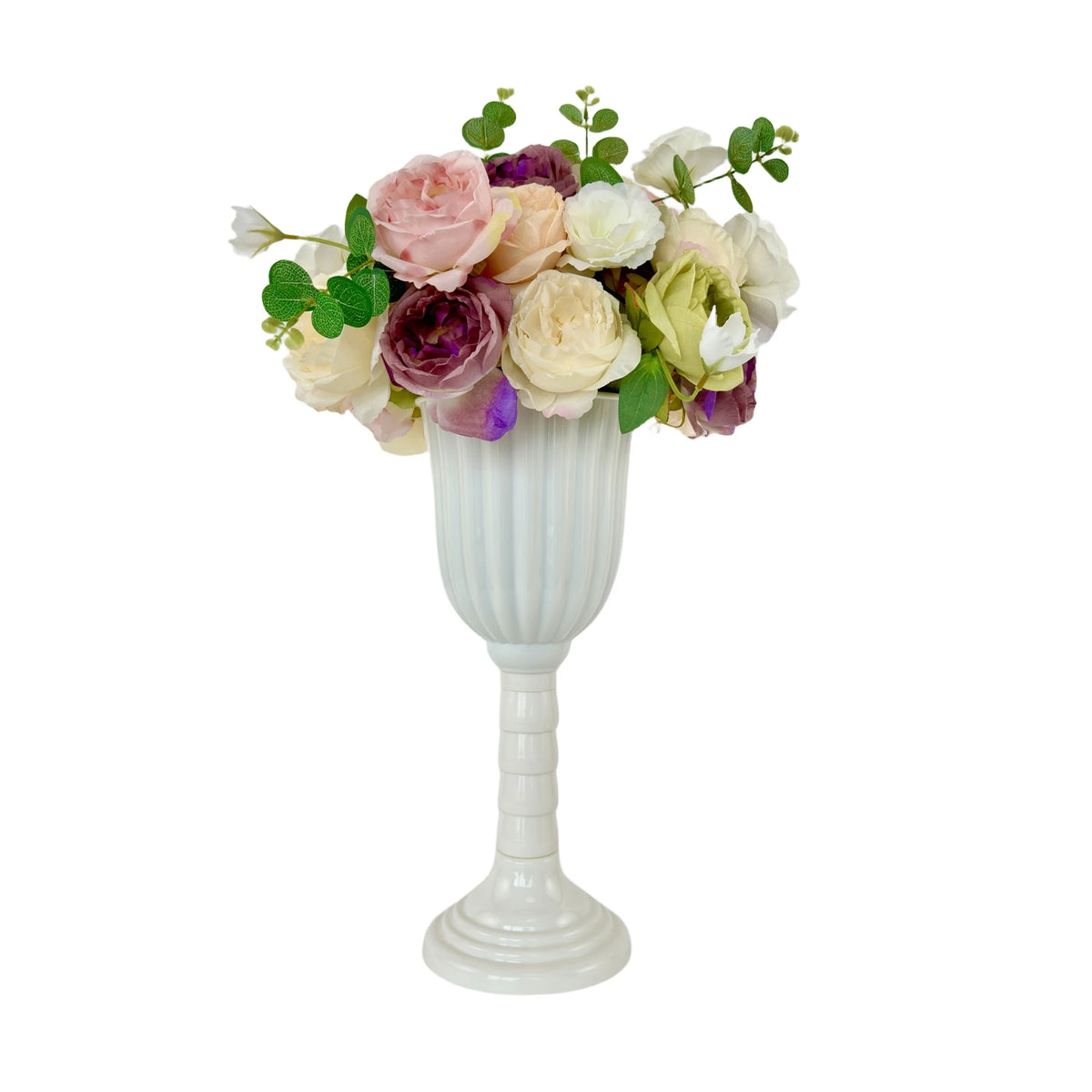 Cylinder flower vase wedding centerpiece gold silver white