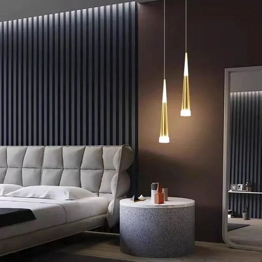 Long Wire LED Bedside Pendant