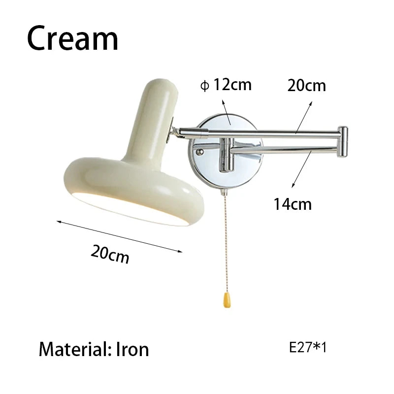 Nordic Retractable Swing Arm Wall Sconce