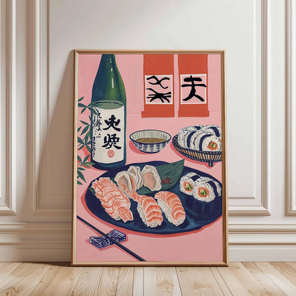 Japanese Sushi Bar Canvas Wall Art