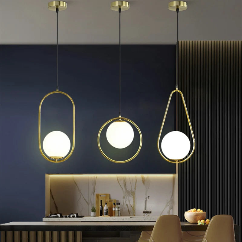 Metal Cage Pendant Light