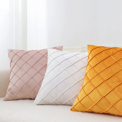 Geometric Velvet Throw Pillow Cover — alternate view