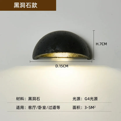 Nordic Stone Cave LED Wall Sconce