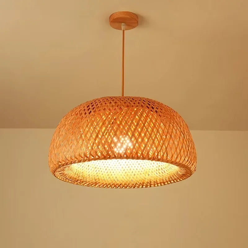 Hand Knitted Bamboo Pendant