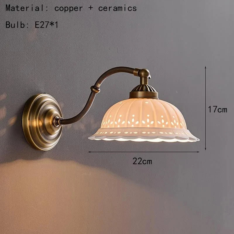 European Brass Art Deco Wall Sconce