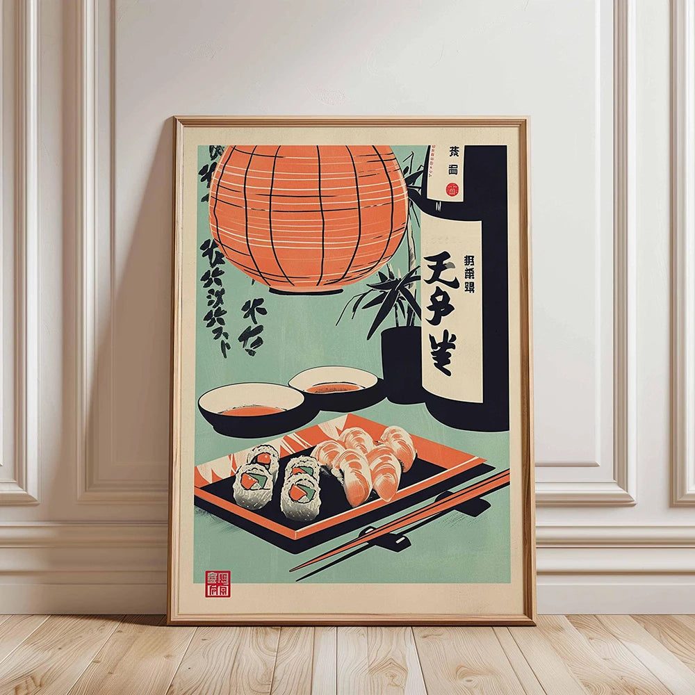 Japanese Sushi Bar Canvas Wall Art