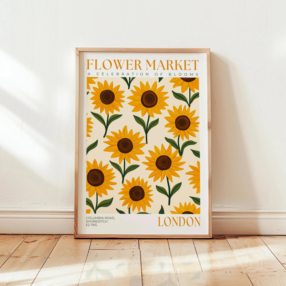 Nordic Floral Market Abstract Canvas Wall Art