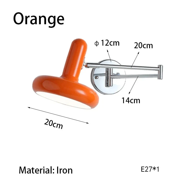 Nordic Retractable Swing Arm Wall Sconce