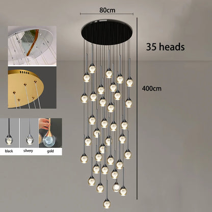 Twenty five head chandelier, 23.6 in across, with a 118.1 in drop