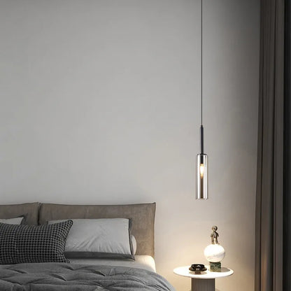 Black plated metal chandelier with paired heads on a shared canopy